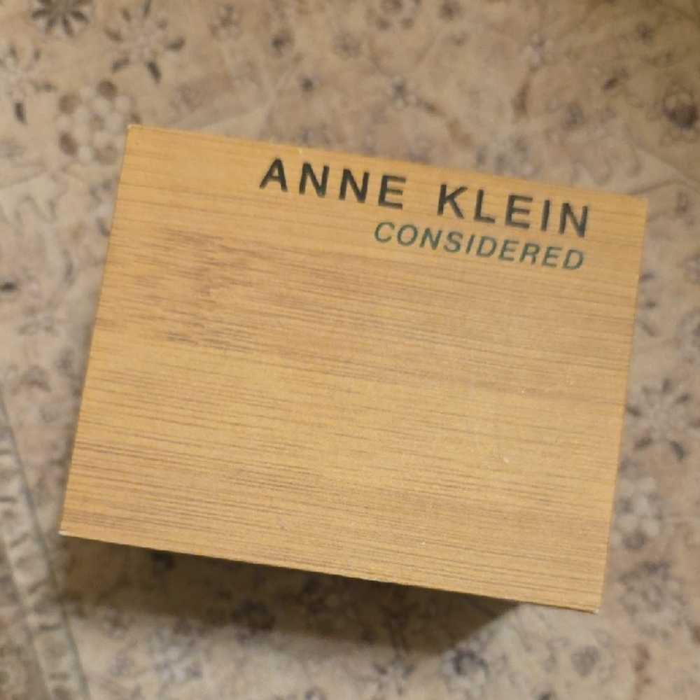 Anne Klein Black Strap Gold Accents Watch - Picture 5 of 6